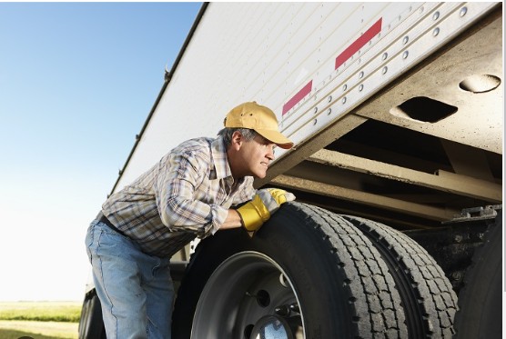 truck tire checking and repair